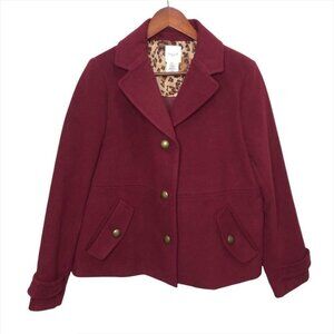 Kate Hill Burgundy Jacket Size 10P